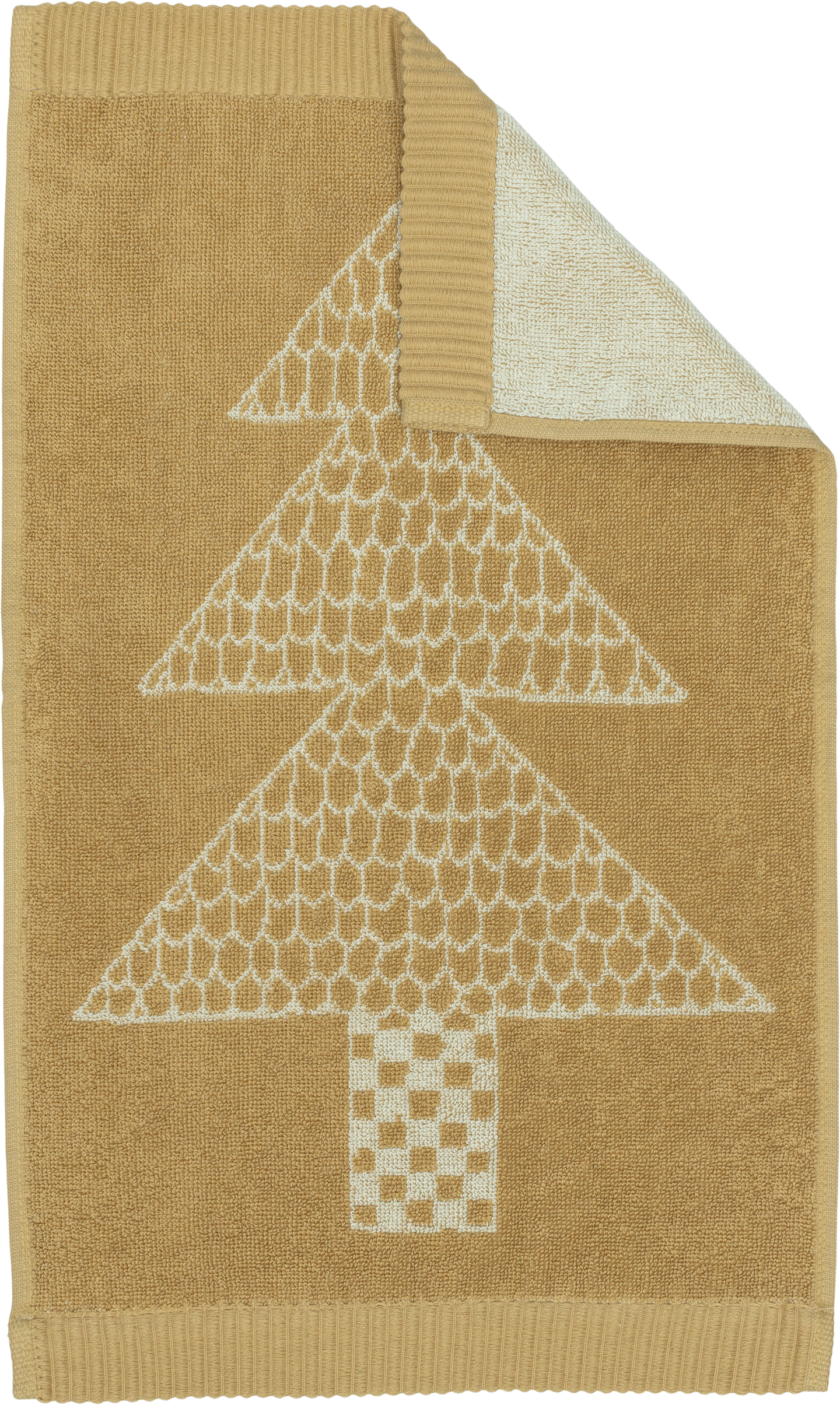 Marimekko Kuusikossa vieraspyyhe 30x50 cm kultabeige-beige