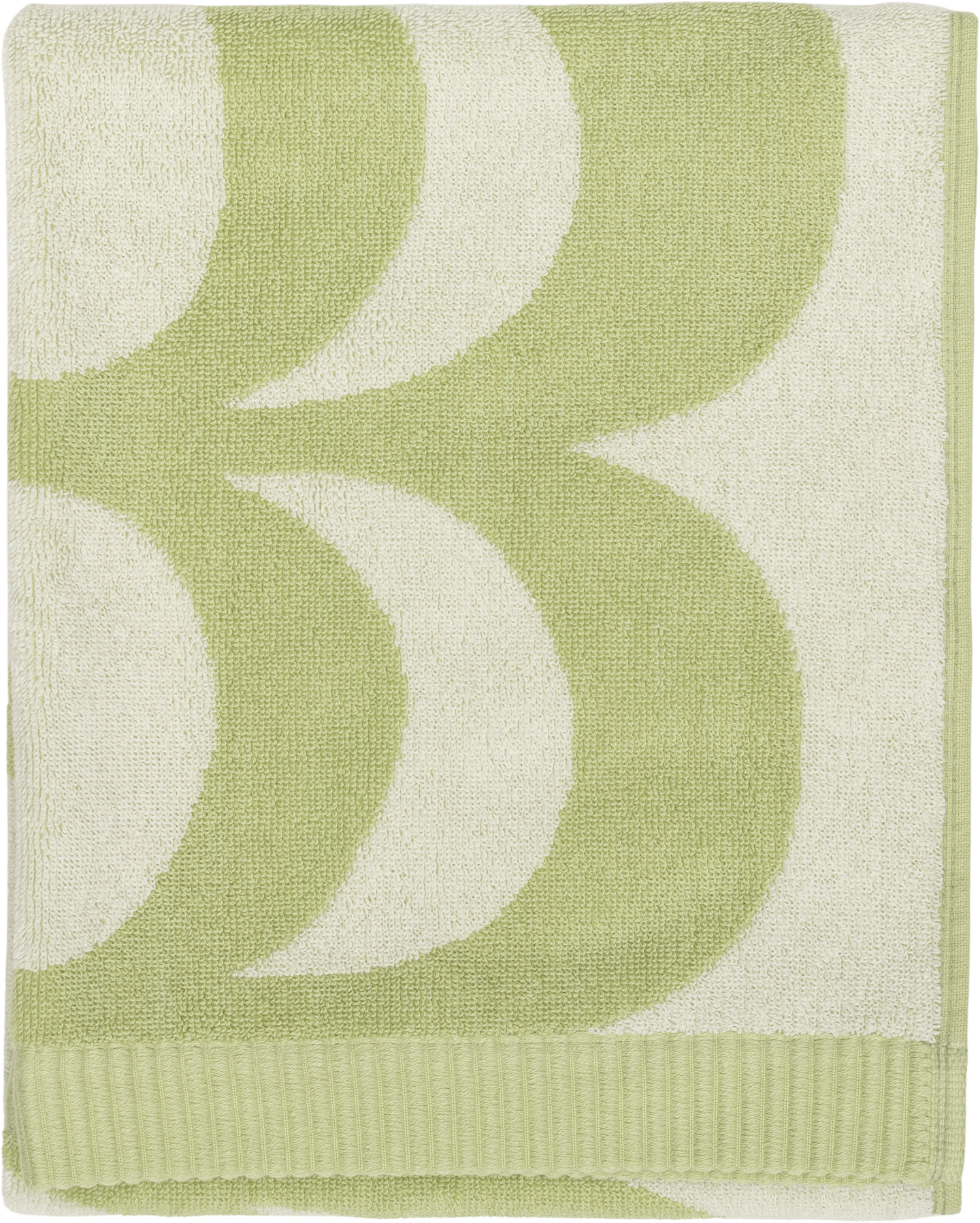 Marimekko Kaivo käsipyyhe 50x70 cm vaaleanvihreä-luonnonvalkoinen