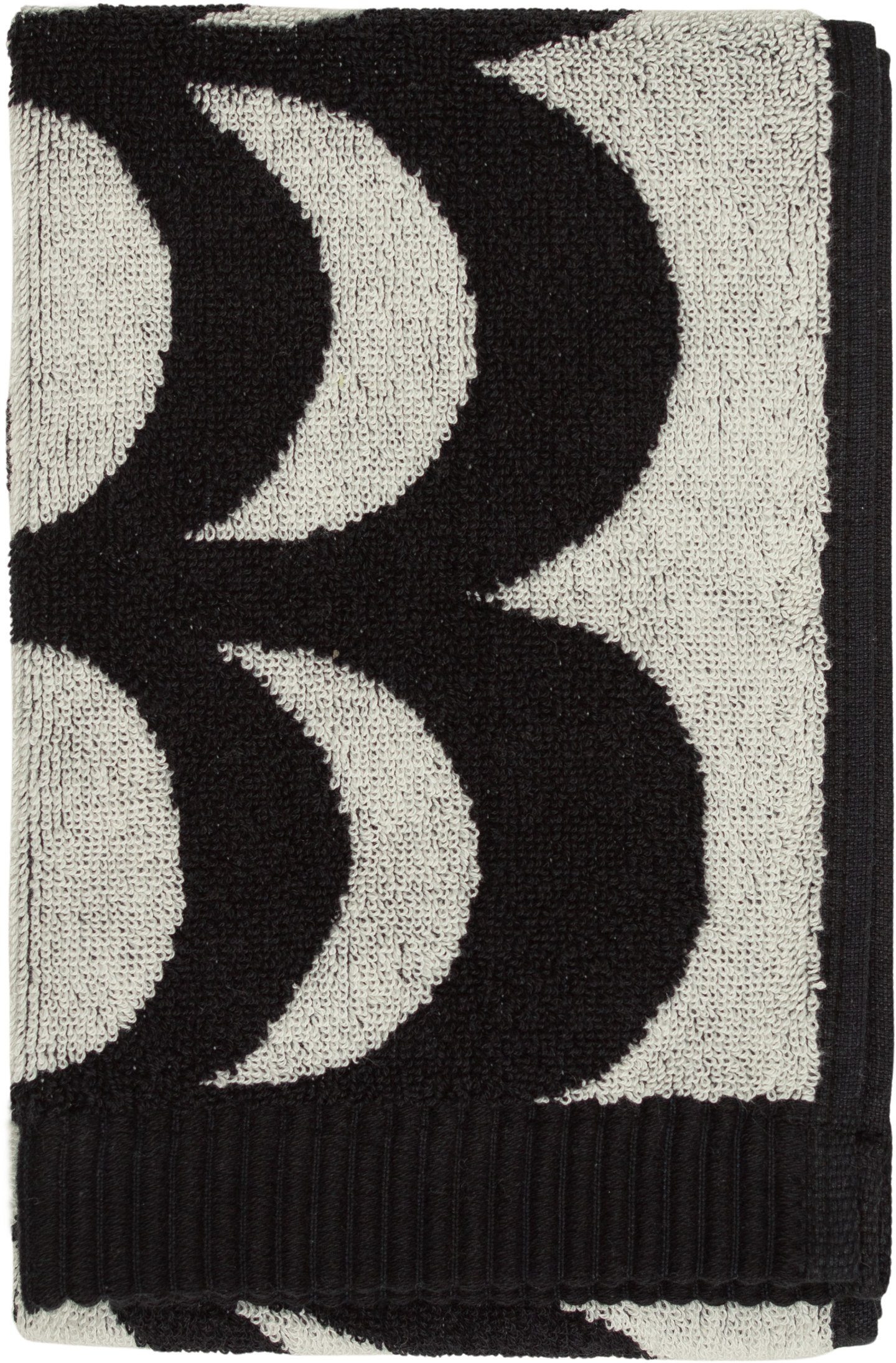 Marimekko Kaivo vieraspyyhe 30x50 cm luonnonvalkoinen-musta