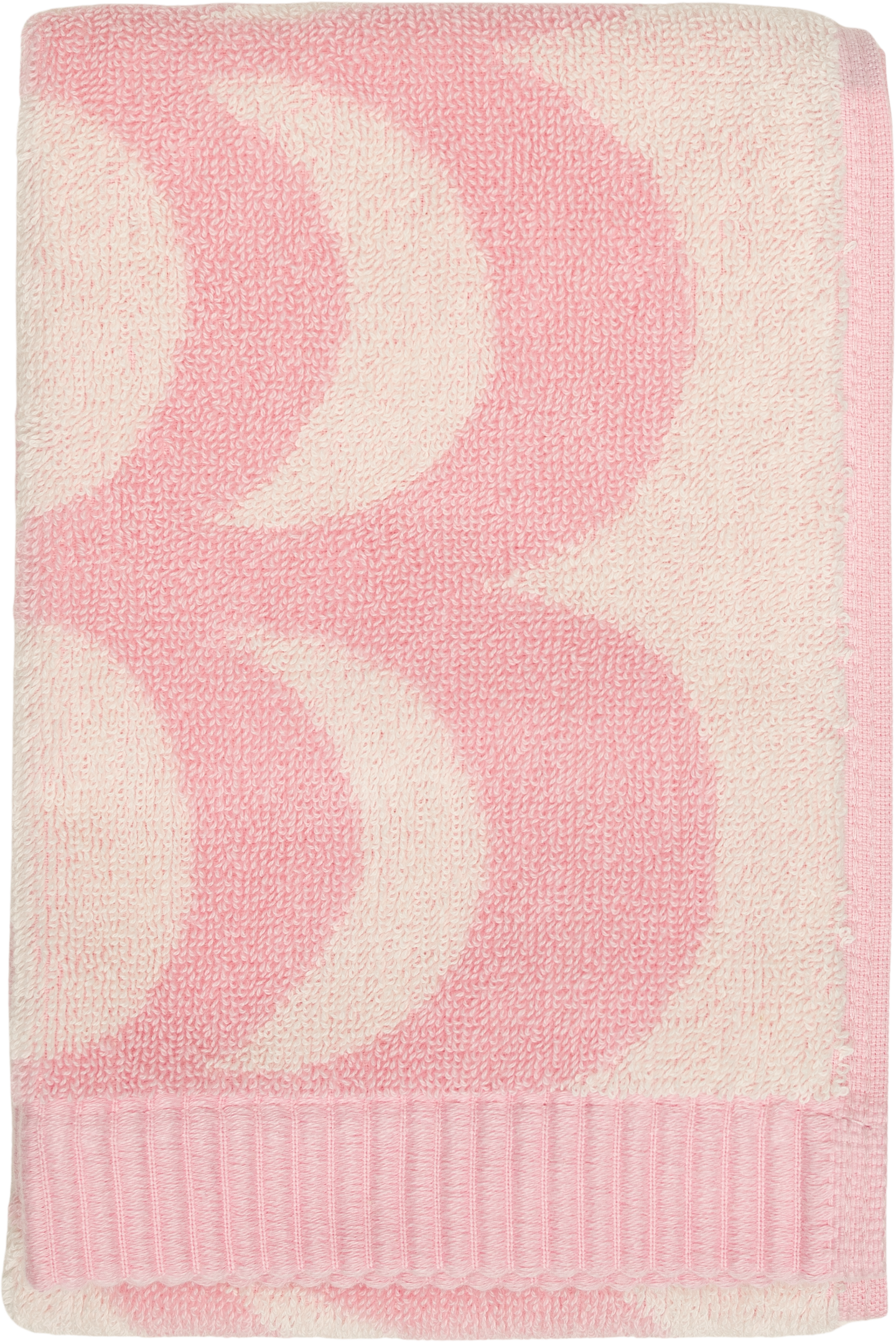 Marimekko Kaivo vieraspyyhe 30x50 cm vaaleanpunainen-luonnonvalkoinen