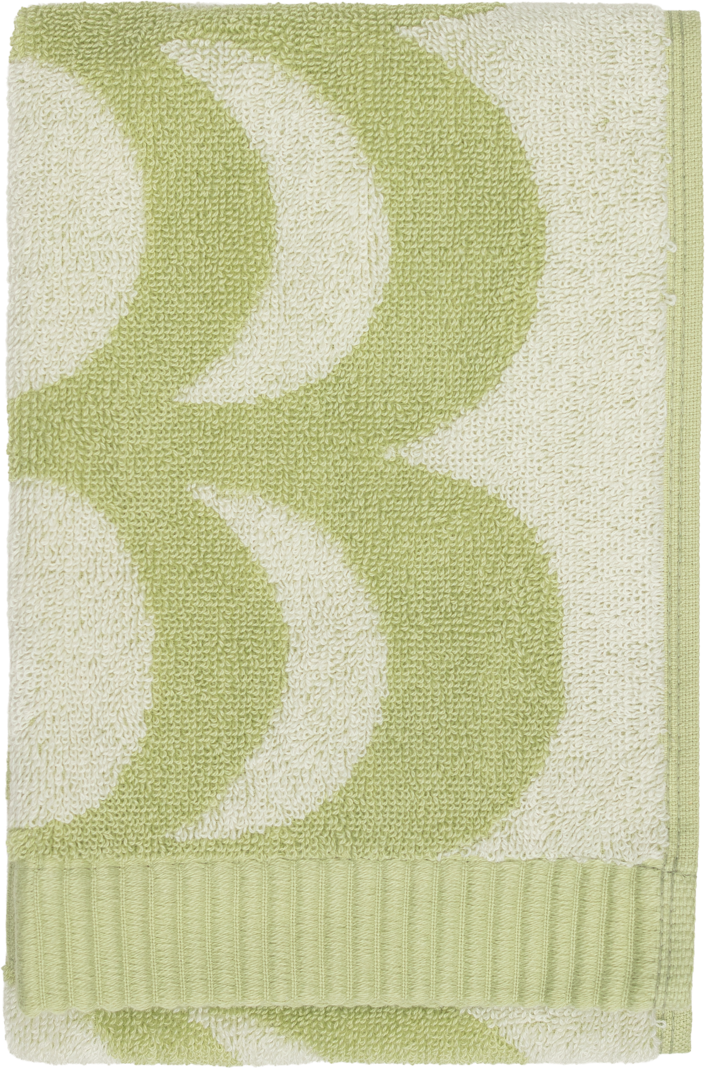 Marimekko Kaivo vieraspyyhe 30x50 cm vaaleanvihreä-luonnonvalkoinen