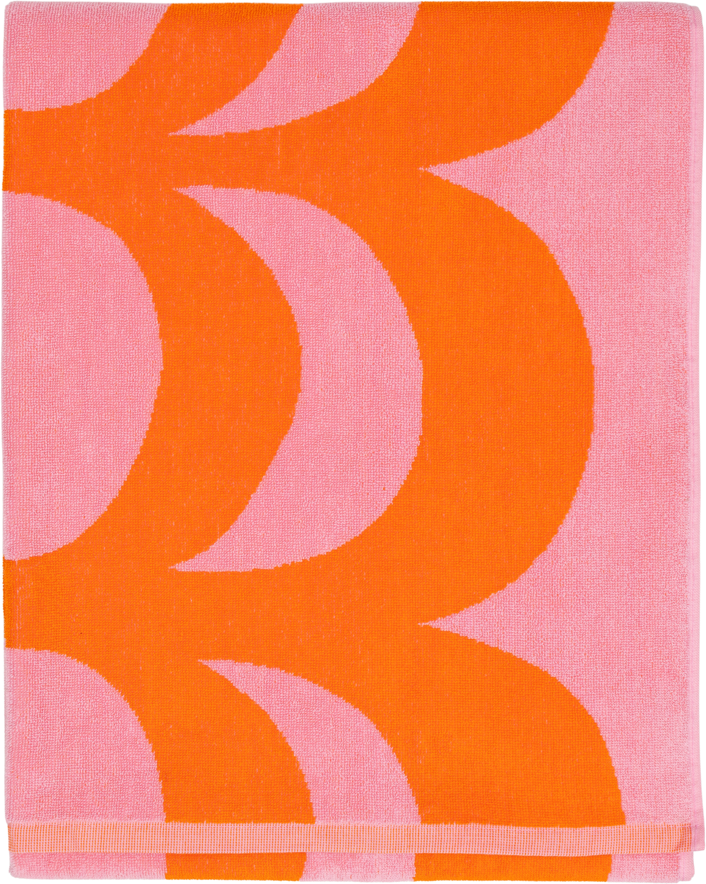 Marimekko Kaivo kylpypyyhe 82x160 cm pinkki-oranssi