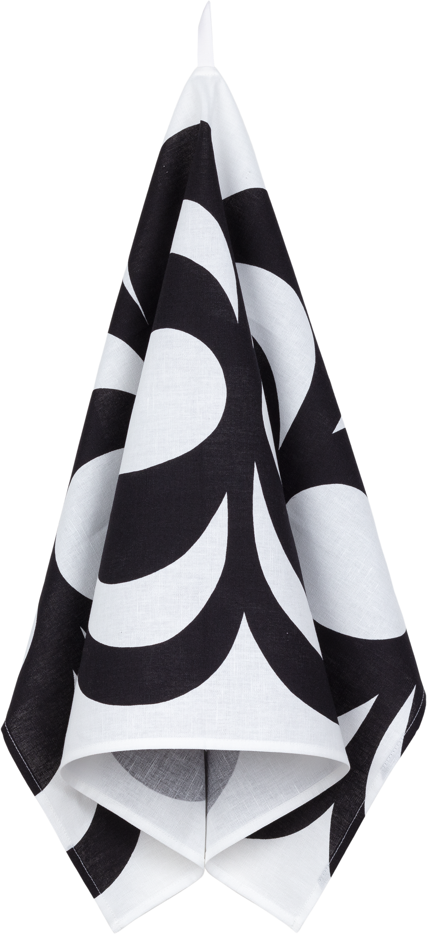 Marimekko Kaivo keittiöpyyhe 47x70 cm valko-musta