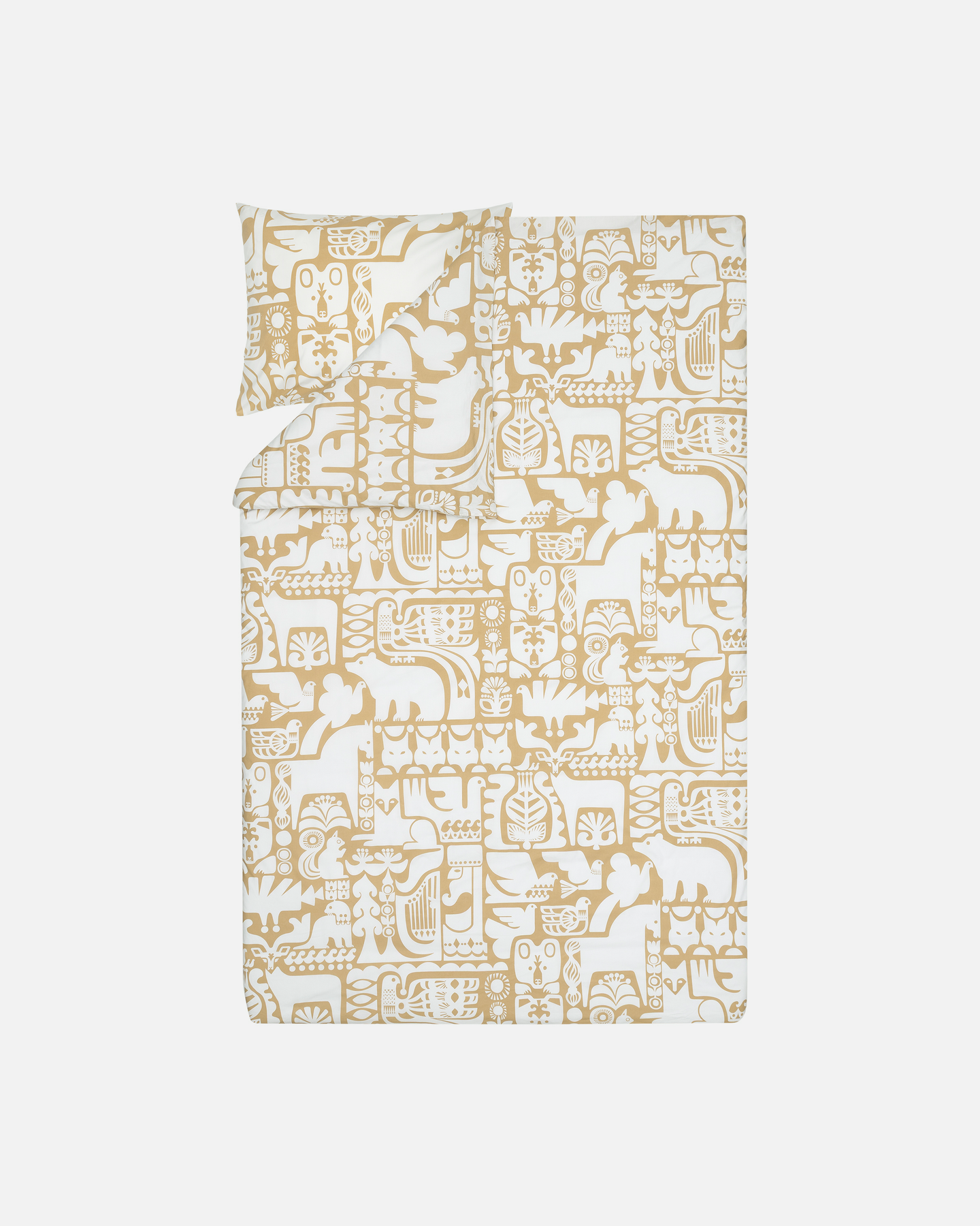 Marimekko Kanteleen kutsu pussilakanasetti 150x210 cm beige