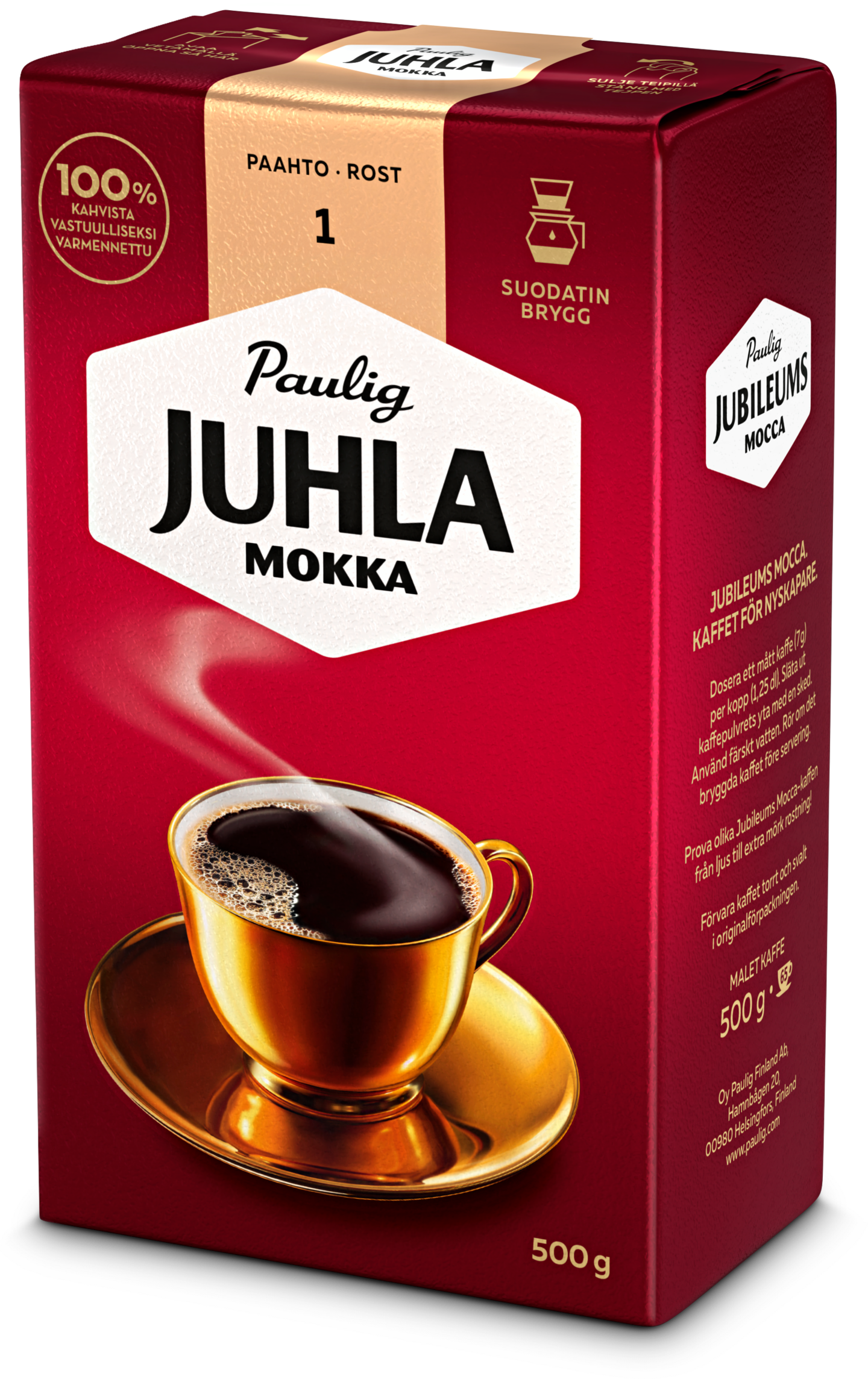 Juhla Mokka kahvi 500g sj PUOLILAVA