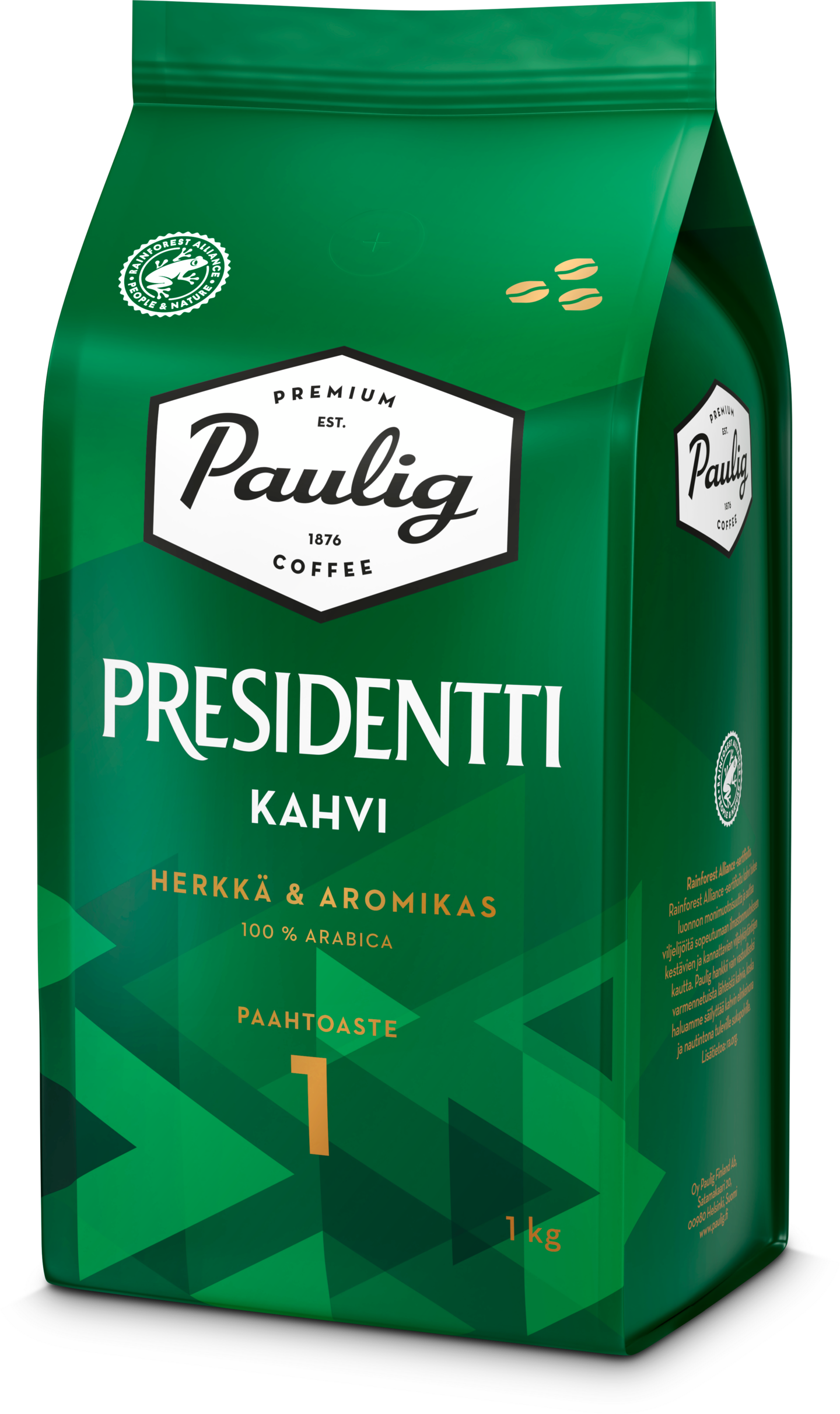 Presidentti kahvi 1kg papu