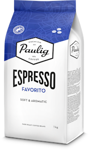 Paulig Espresso Favorito 1kg papukahvi RFA