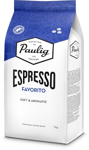 Paulig Espresso Favorito 1kg papukahvi RFA