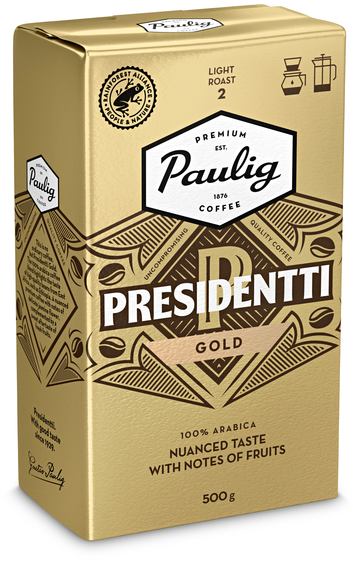 Presidentti kahvi 500g gold label hj