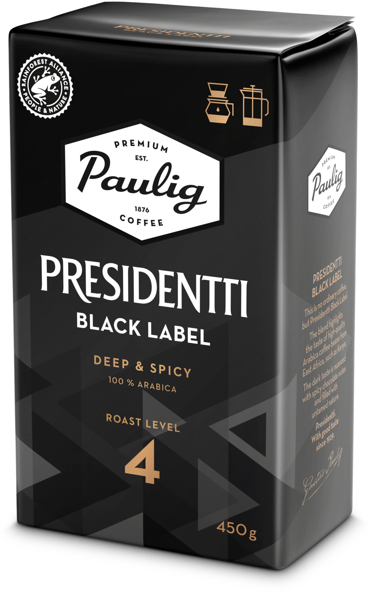 Presidentti kahvi 450g black label
