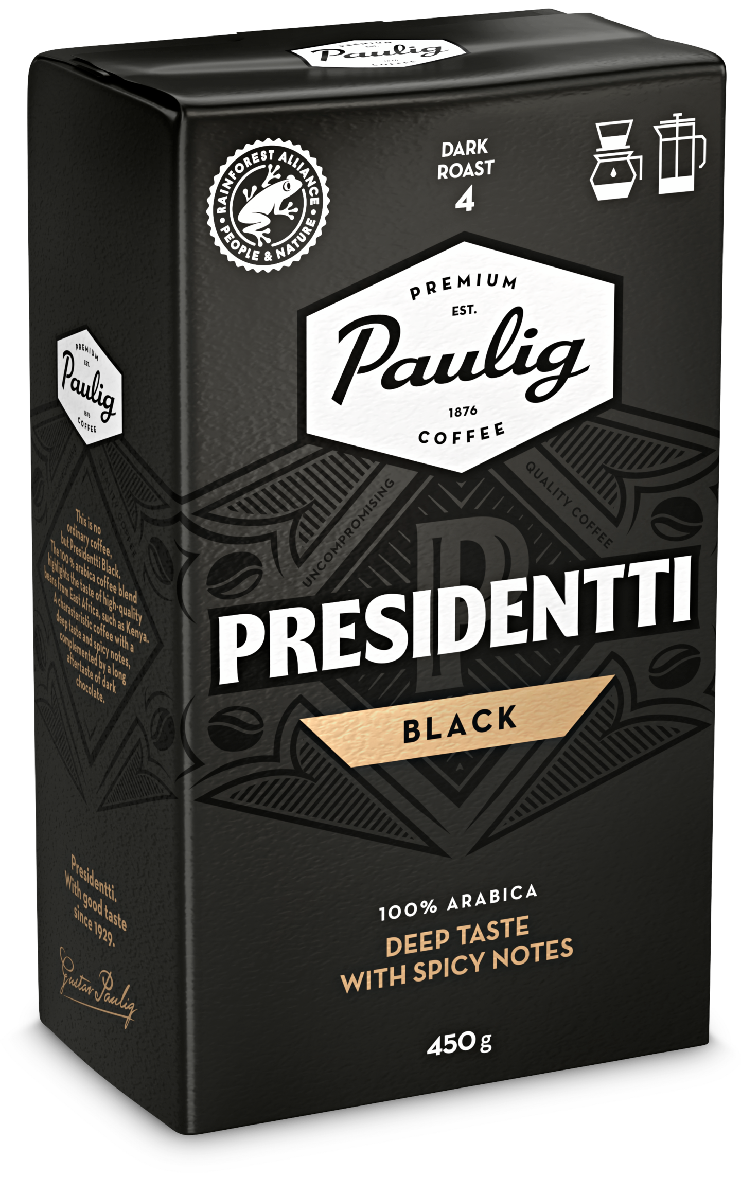 Presidentti kahvi 450g black label