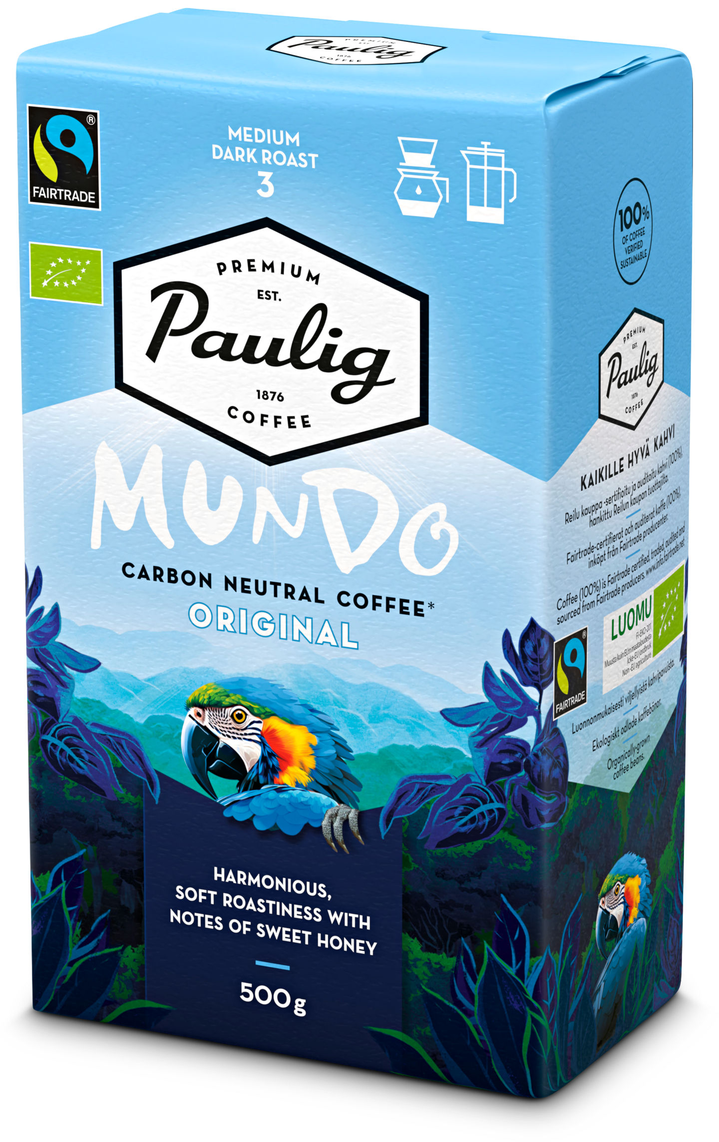 Paulig Mundo kahvi 500g sj