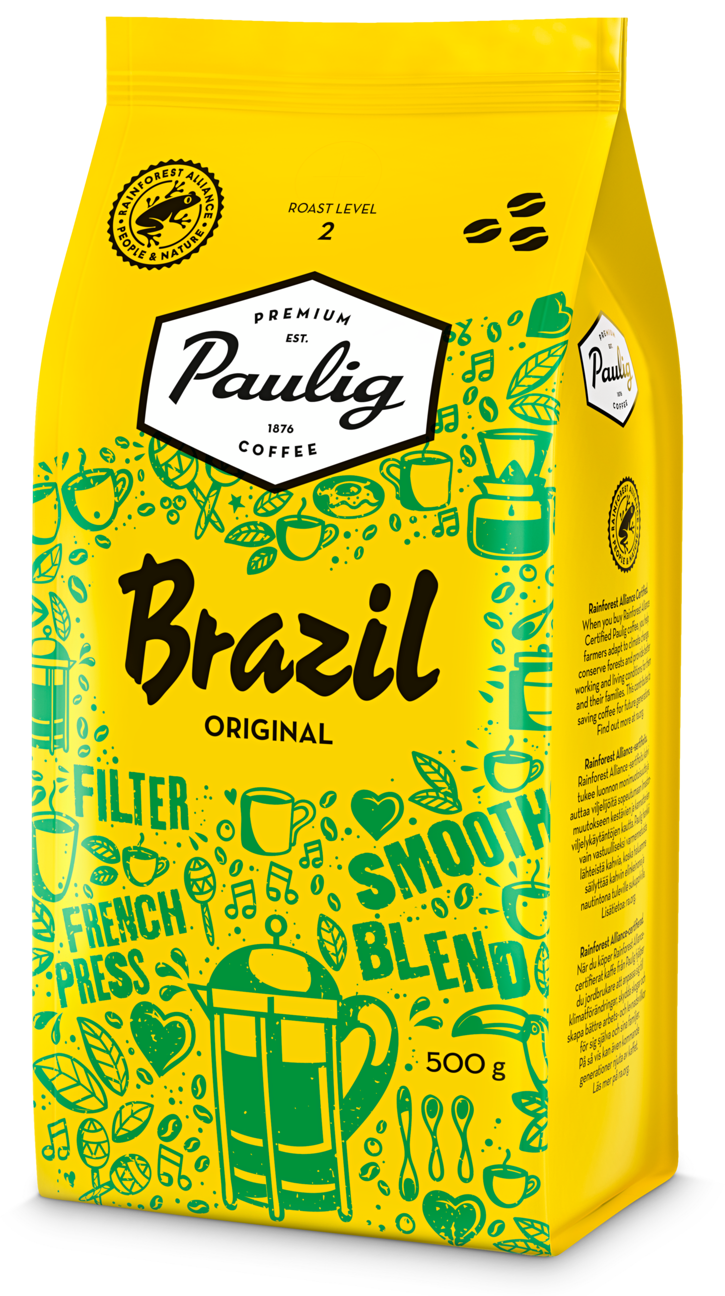 Brazil 500g papukahvi RFA