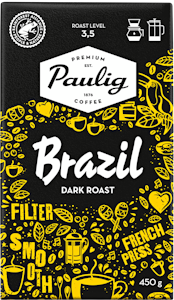 Brazil kahvi 450g tummapaahto RFA