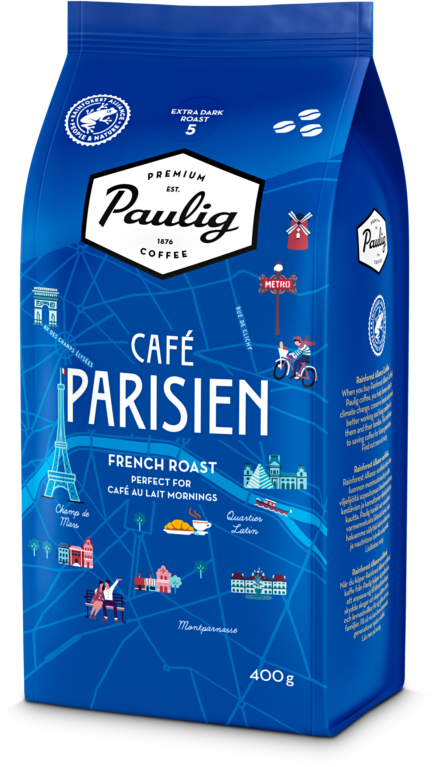 Paulig Cafe Parisien 400g papukahvi UTZ