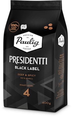 Presidentti papukahvi 400g black label
