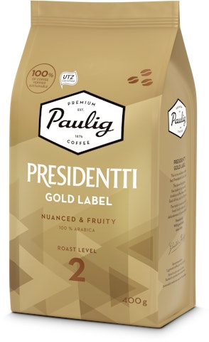 Presidentti papukahvi 400g gold label