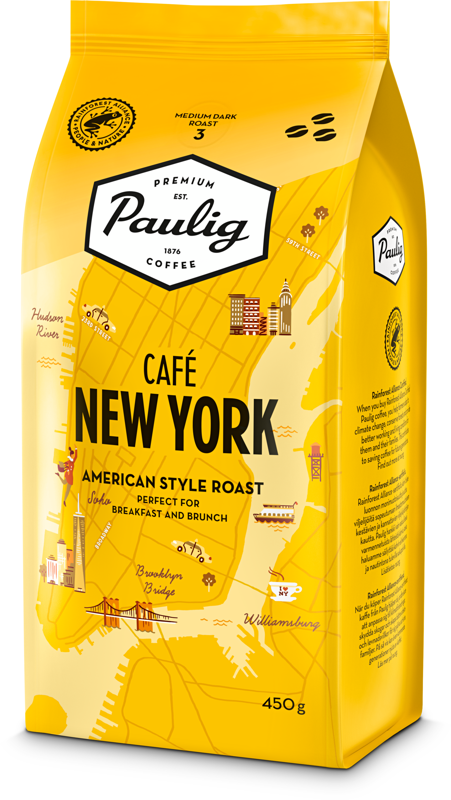 Paulig Café New York 450g papukahvi RFA