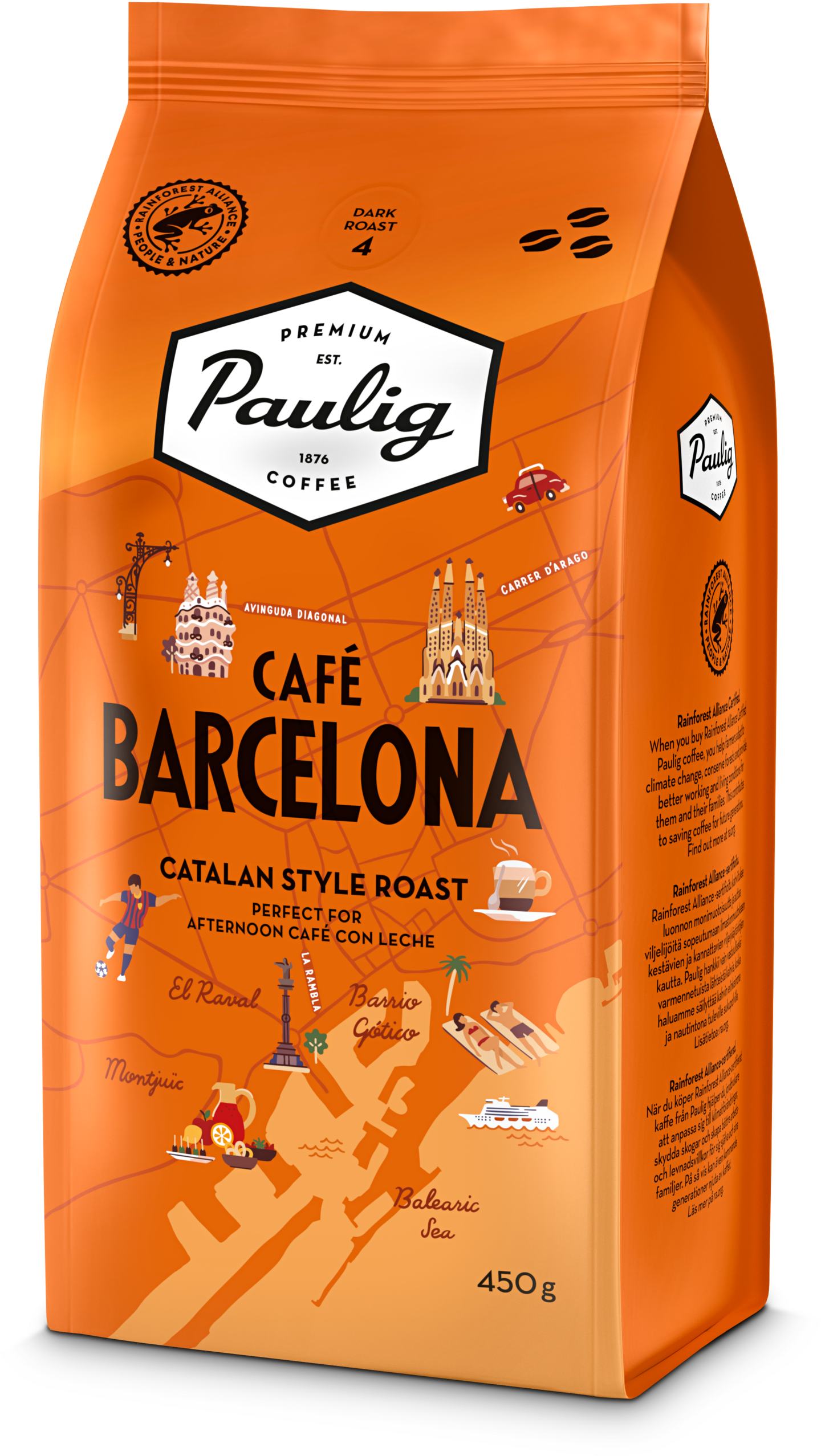Paulig Café Barcelona 450g papu