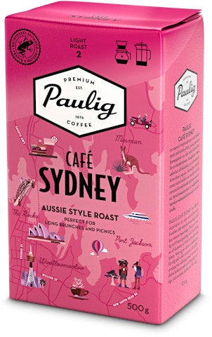 Paulig Cafe Sydney 500g hienojauhettu kahvi UTZ