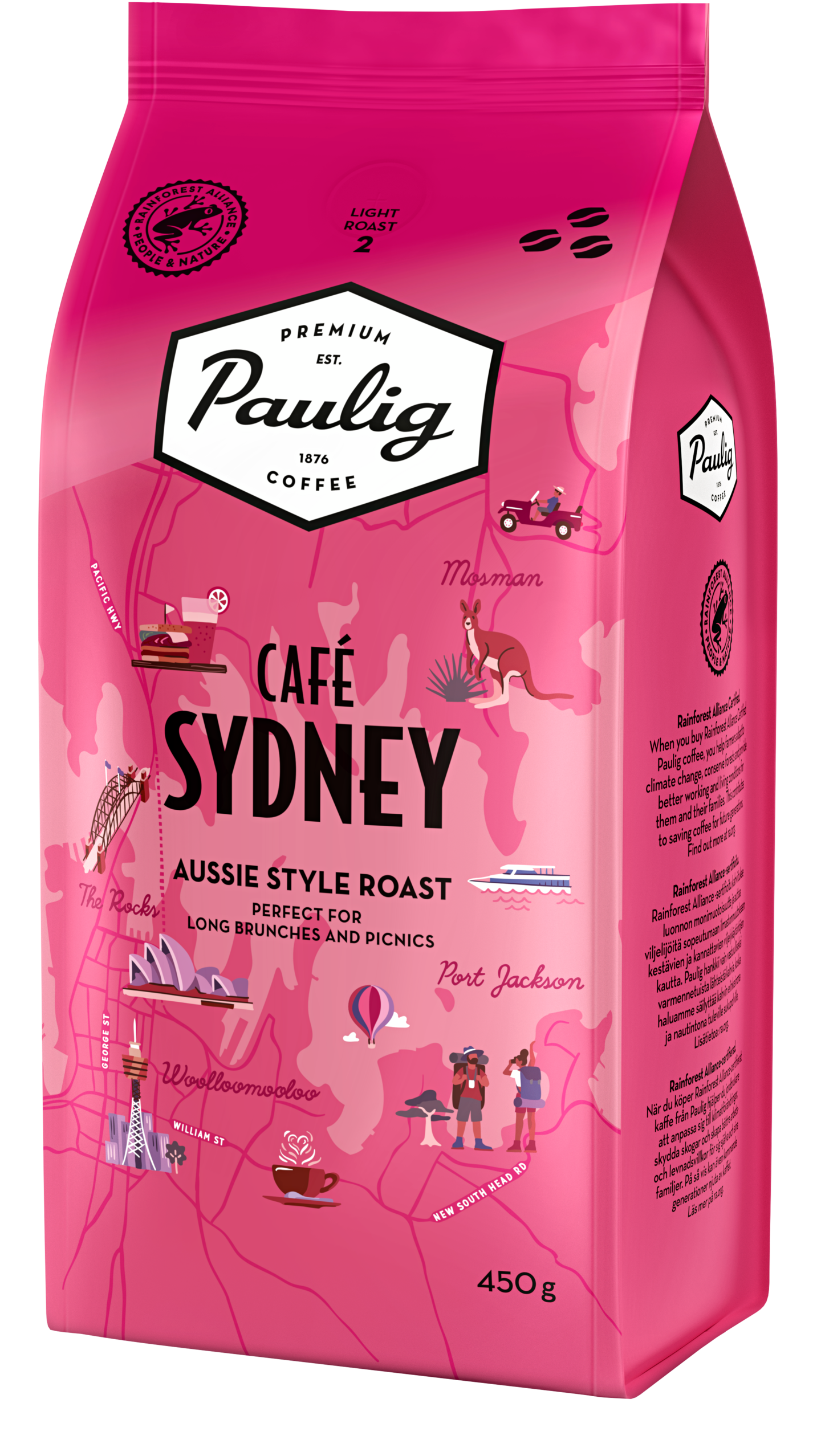 Paulig Cafe Sydney 450g kahvipapu RFA