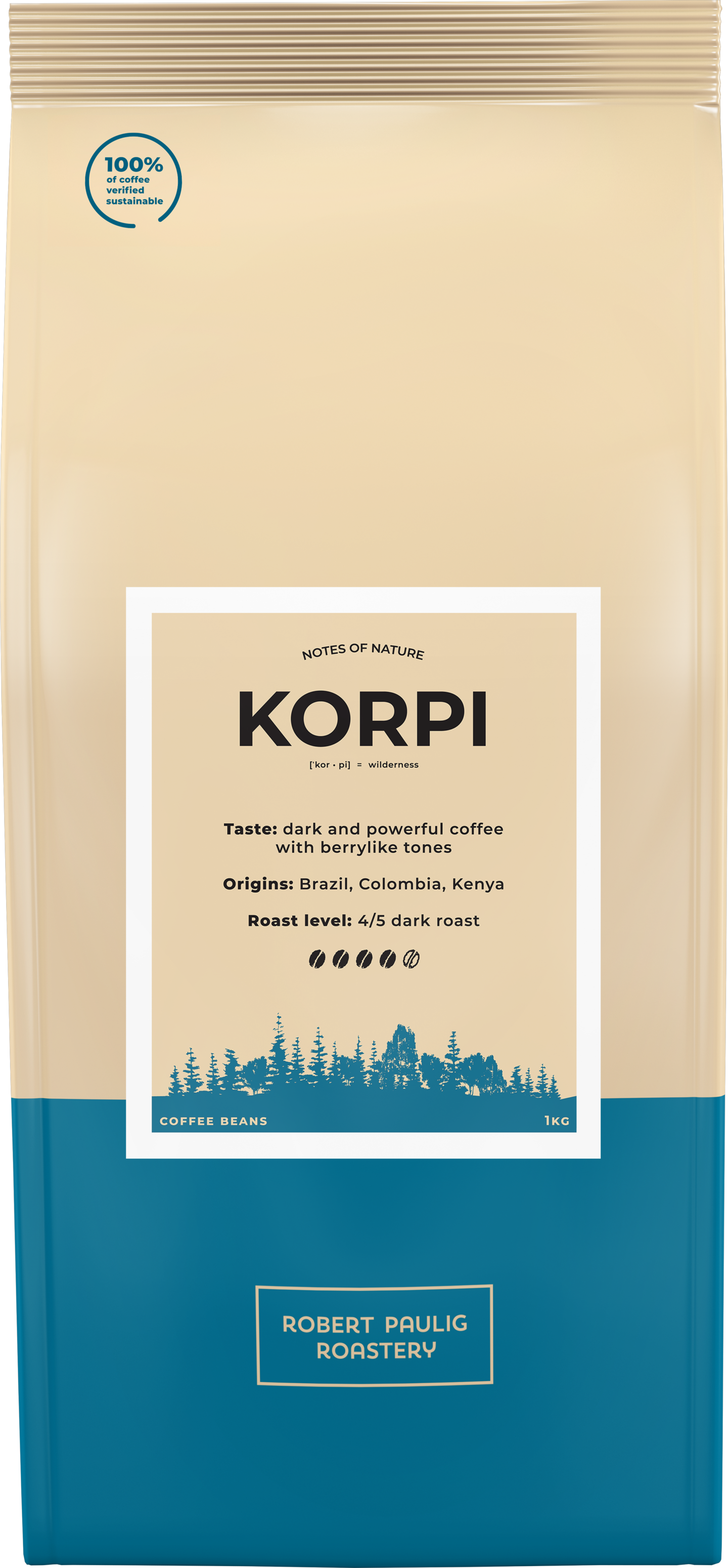 Robert Paulig Roastery Notes of Nature Korpi 1kg papukahvi