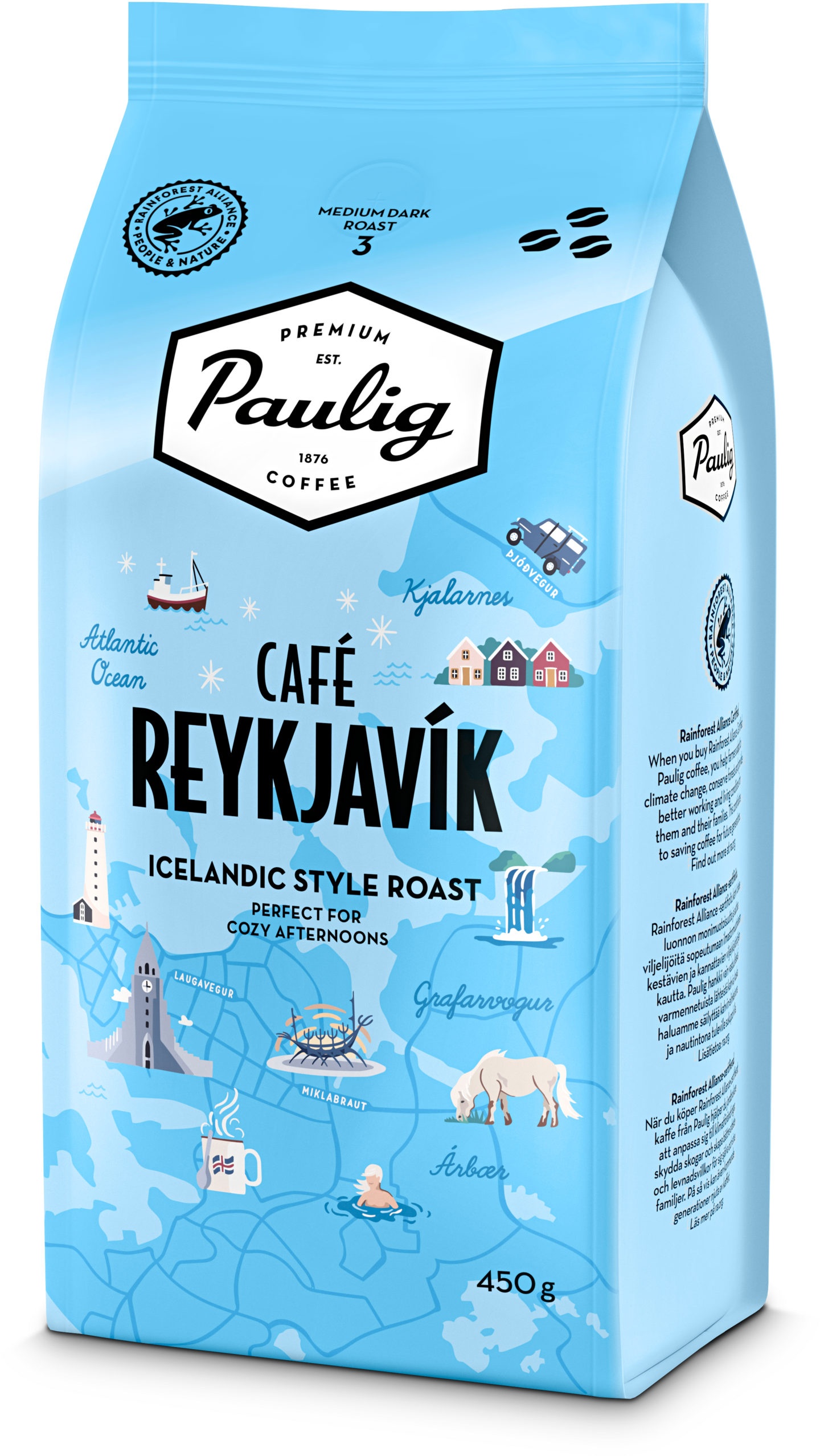 Paulig Café Reykjavik 450g papukahvi RFA