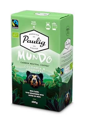 Paulig Mundo Kolumbia & Honduras Luomu kahvi sj 450g