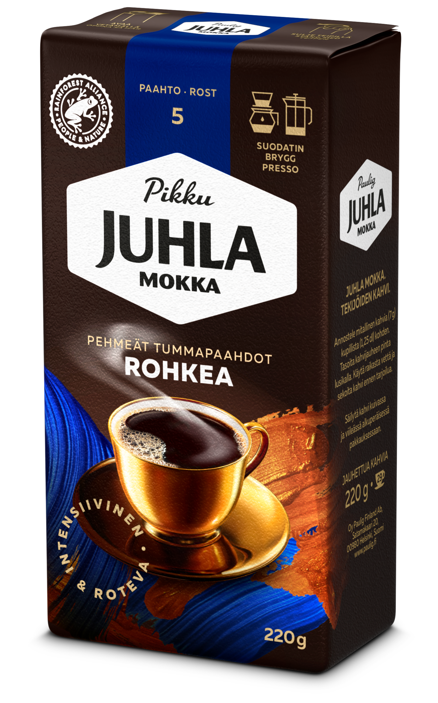 Paulig Juhla Mokka Rohkea kahvi sj 220g | K-Ruoka Verkkokauppa