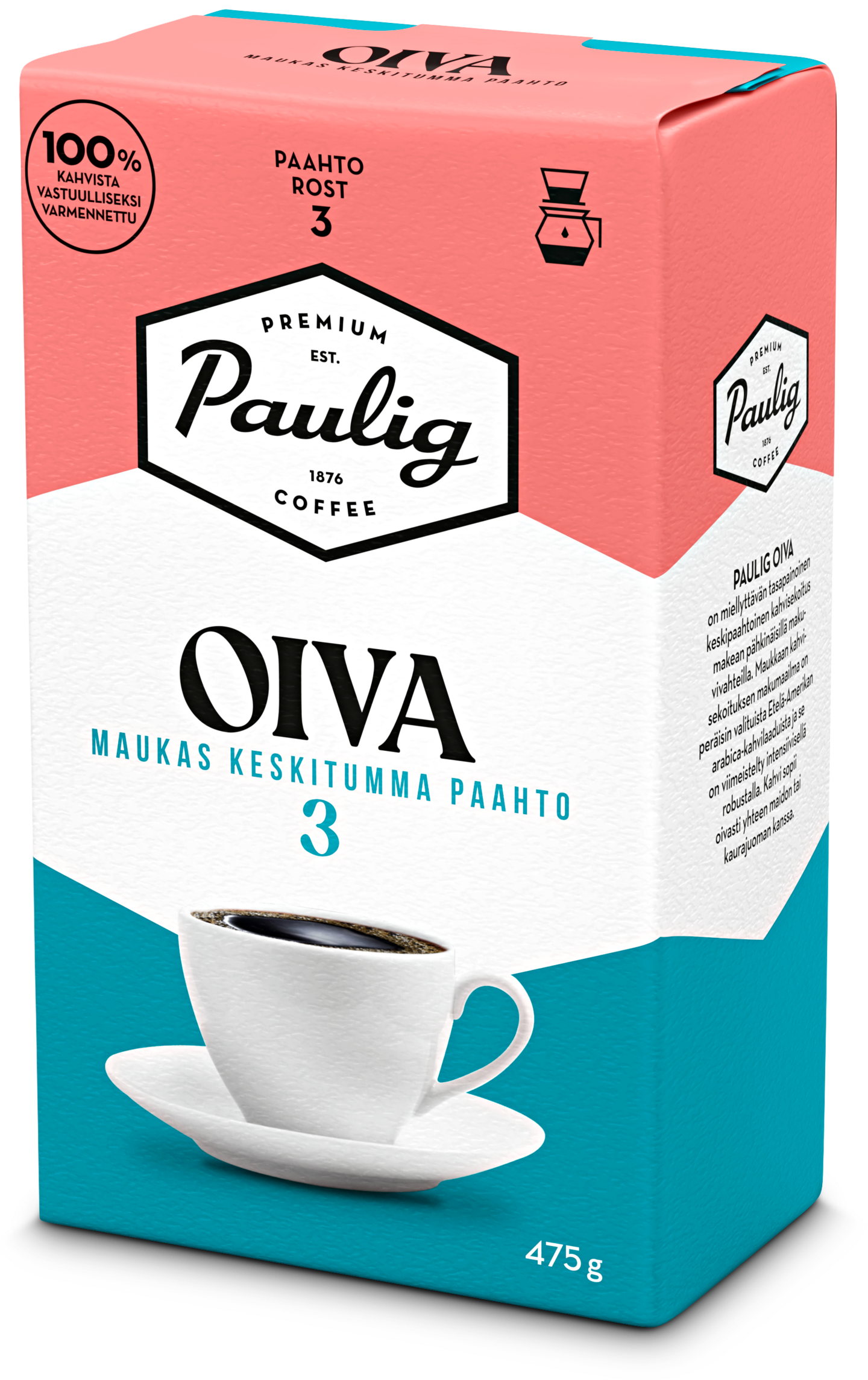 Paulig Oiva suodatinjauhettu kahvi 475g