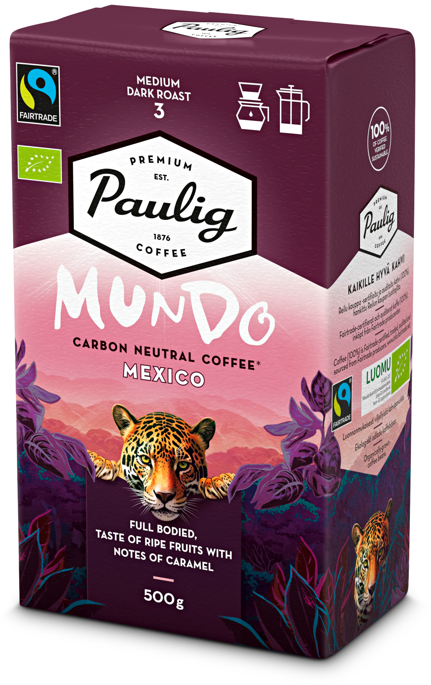 Paulig Mundo Mexico kahvi 500g suodatinjauhatus luomu