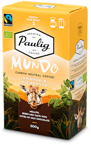 Paulig Mundo Rwanda-Nicaragua kahvi 500g suodatinjauhatus luomu