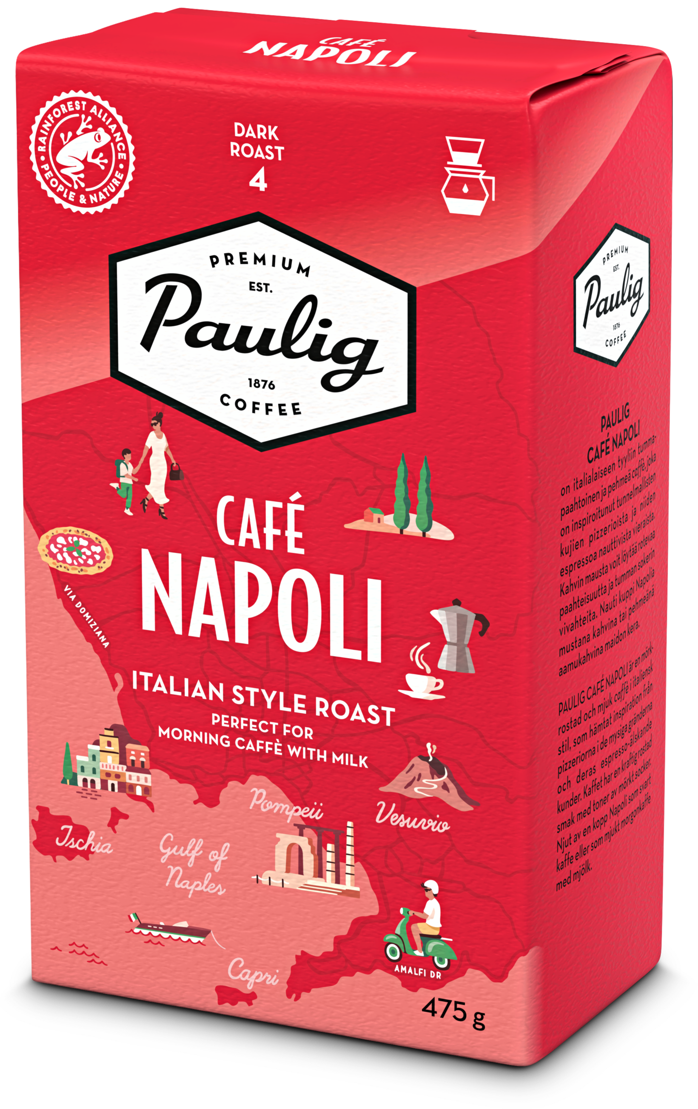 Paulig Café Napoli suodatinjauhettu kahvi 475g RFA