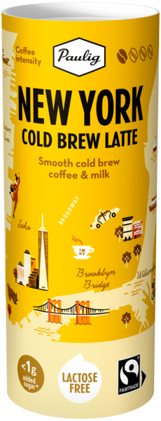 Paulig New York Cold Brew latte 235ml Reilu kauppa KRuoka Verkkokauppa