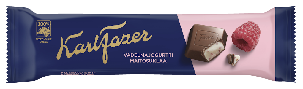 Karl Fazer vadelmajogurtti maitosuklaapatukka 37g