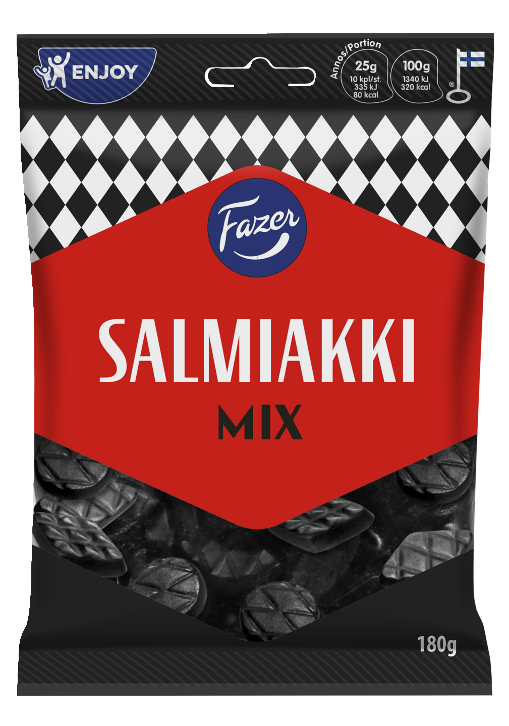 Salmiakki mix 180g pussi