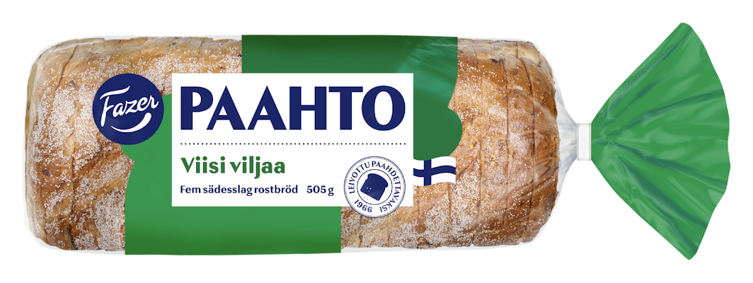 Fazer Paahto Viisi viljaa paahtoleipä 505g