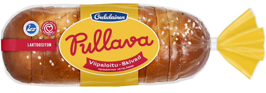 Oululainen Pullava Viipaloitu pitko vehnäpitko 450g