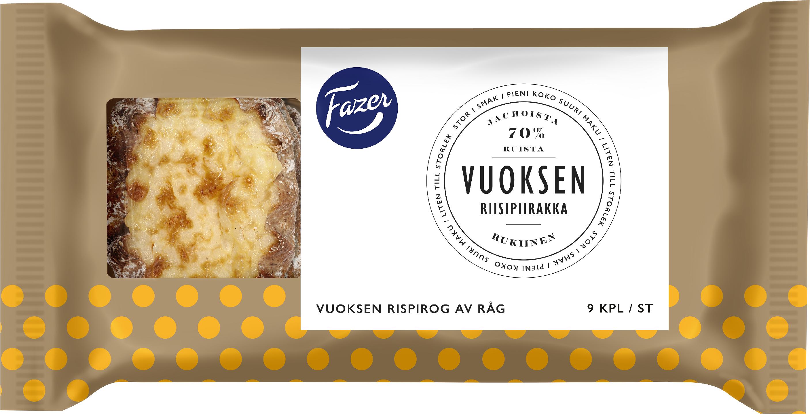 Fazer Vuoksen piirakka 9 kpl 330 g | K-Ruoka Verkkokauppa