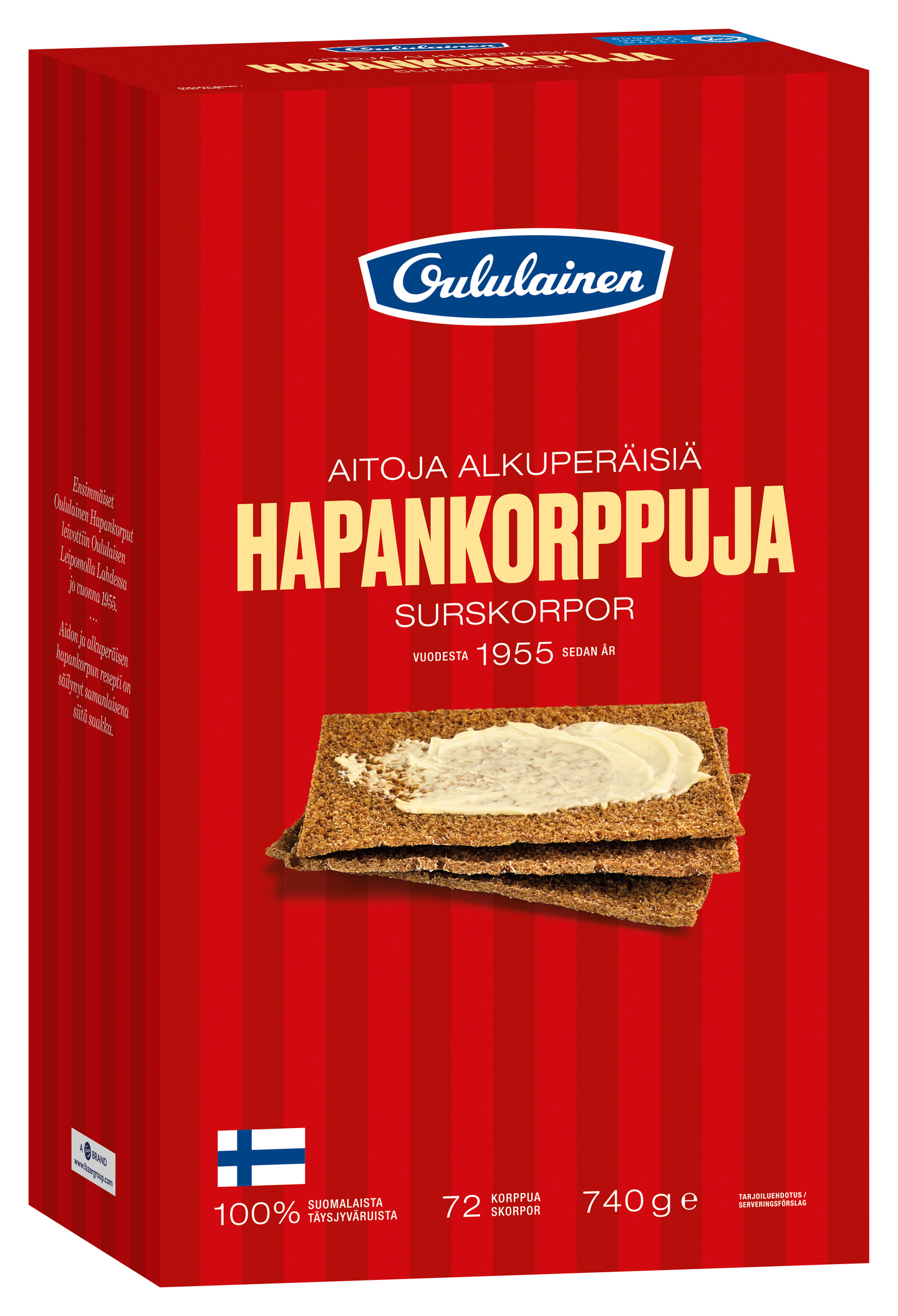 Oululainen hapankorppu 740g