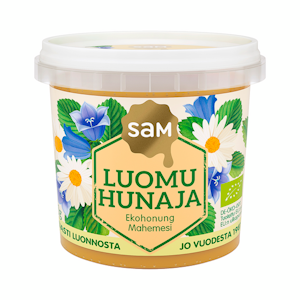 SAM Luomu hunaja kiteinen 450g