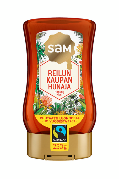 SAM Reilun kaupan hunaja juokseva 250g