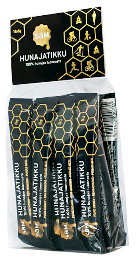 Sam hunaja-annostikkupussi Retkipussi 18x8g - HoReCa-tukku Kespro