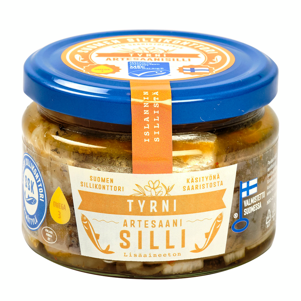 Suomen Sillikonttori tyrni Artesaani silli 280g/140g MSC — HoReCa-tukku ...