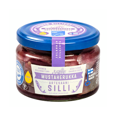 Suomen Sillikonttori mustaherukka Artesaani silli 280g/140g MSC