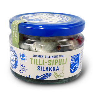 Suomen Sillikonttori tilli-sipuli silakkarulla 280g/140g MSC