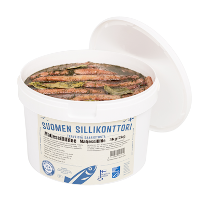 Sillikonttorin Matjessillifilé matjeskastikkeessa 3kg/2kg MSC