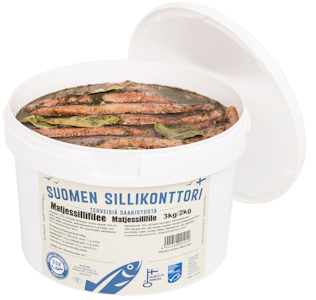 Sillikonttorin Matjessillifilé matjeskastikkeessa 3kg/2kg MSC