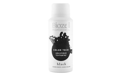 Biozell Color Tech sävyttävä tyvispray 100ml Black - kuva