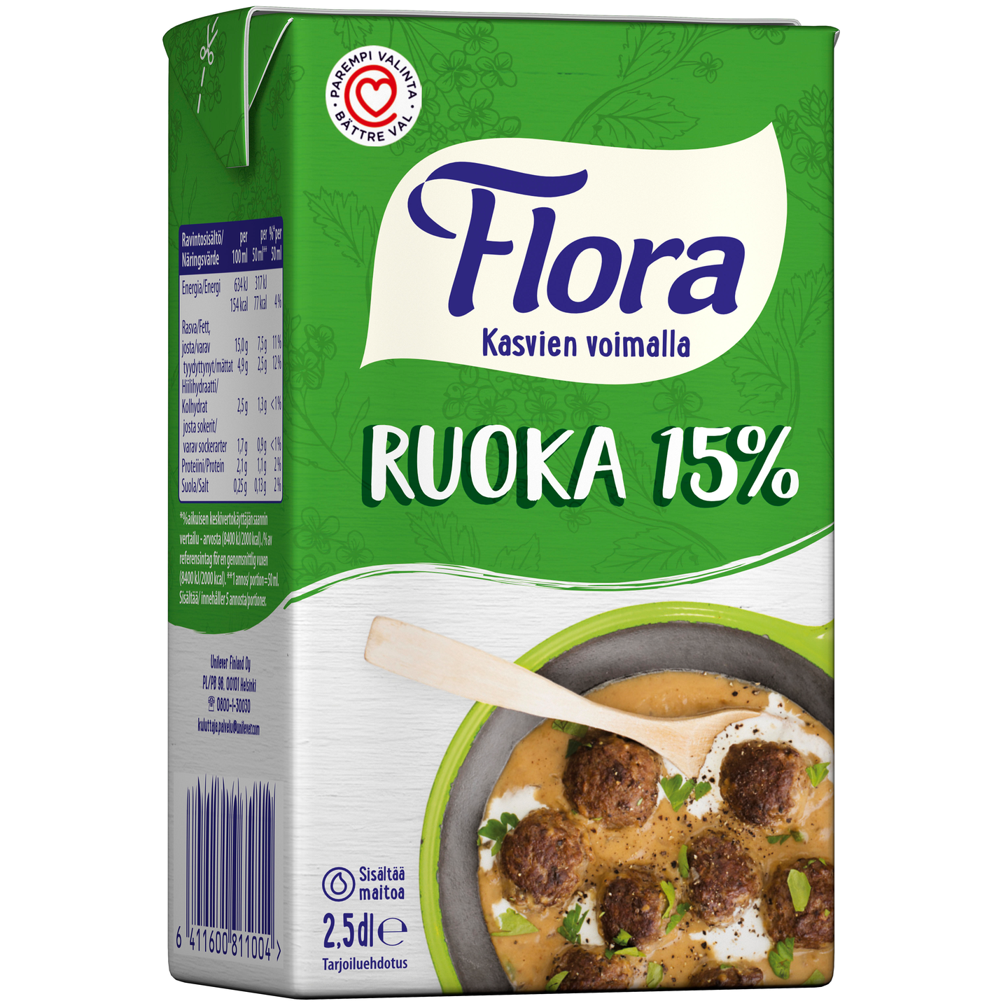 Flora ruoka 15 % maitopohjainen kasvirasvasekoite 2,5 dl | K-Ruoka  Verkkokauppa